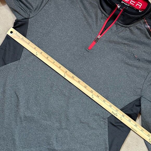 Spyder Active ProWeb Mens Large 1/4 Zip Pullover Jacket Sweatshirt Performance - Picture 6 of 9